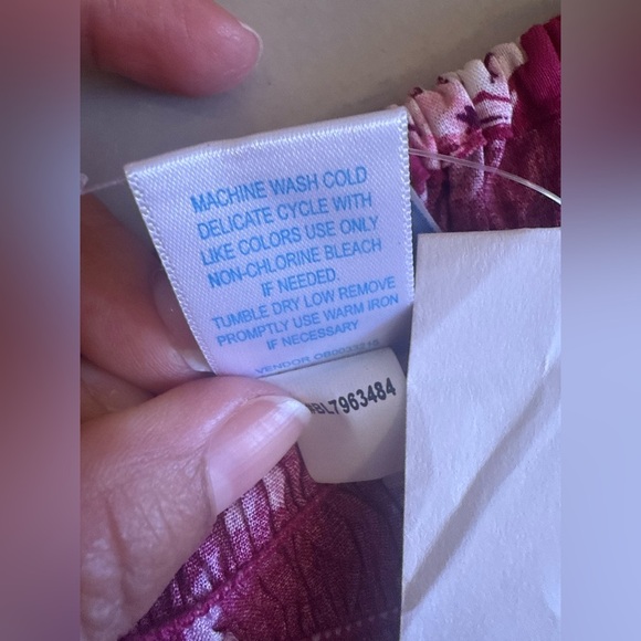 Koret pink Floral Sleeveless Maxi Button Front Dress 2X Plus summer lightweight - Picture 7 of 16